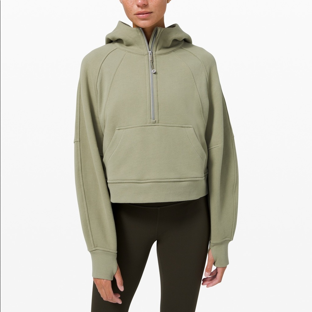 🍋 Lululemon Scuba Half 1/2 Zip NWT XS/S Green